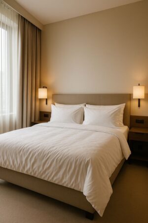 Poszewka hotelowa na poduszkę bawełna 48/52%, gładka 120g/m2